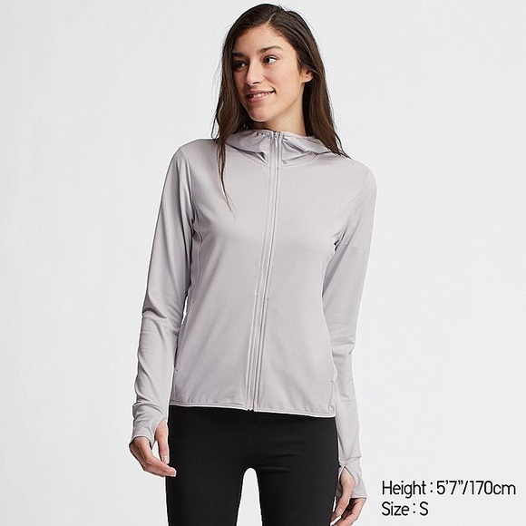 Uniqlo Womens Airism Uv Mesh Hoodie 